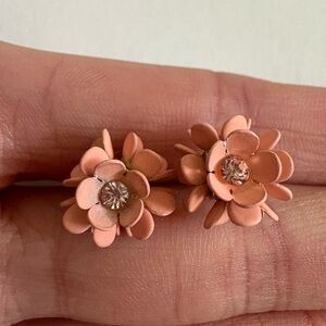 3 for $12 Pink Floral Stud Earrings